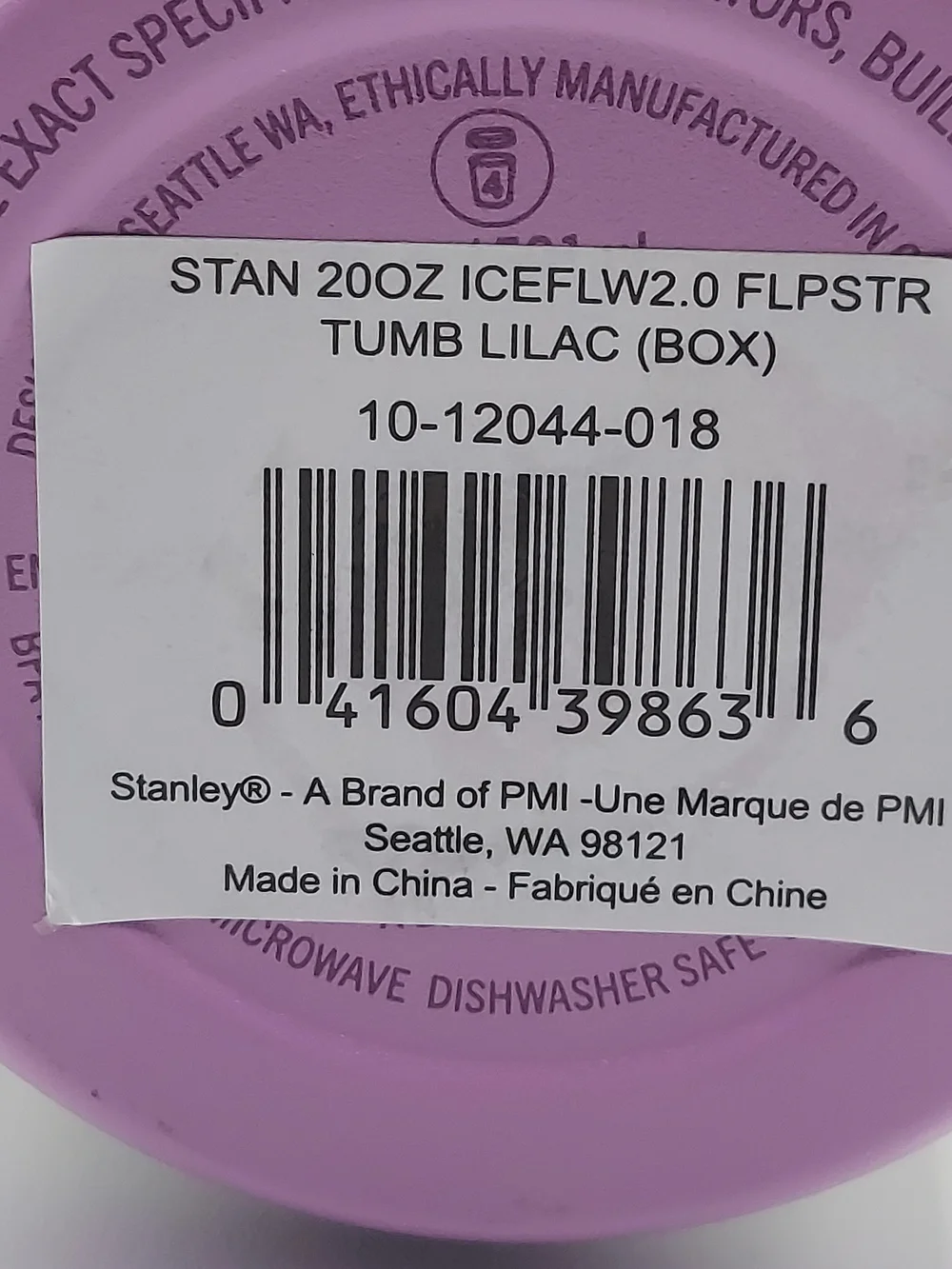 Stanley IceFlow 2.0 Flip Straw Tumbler 20oz- Lilac